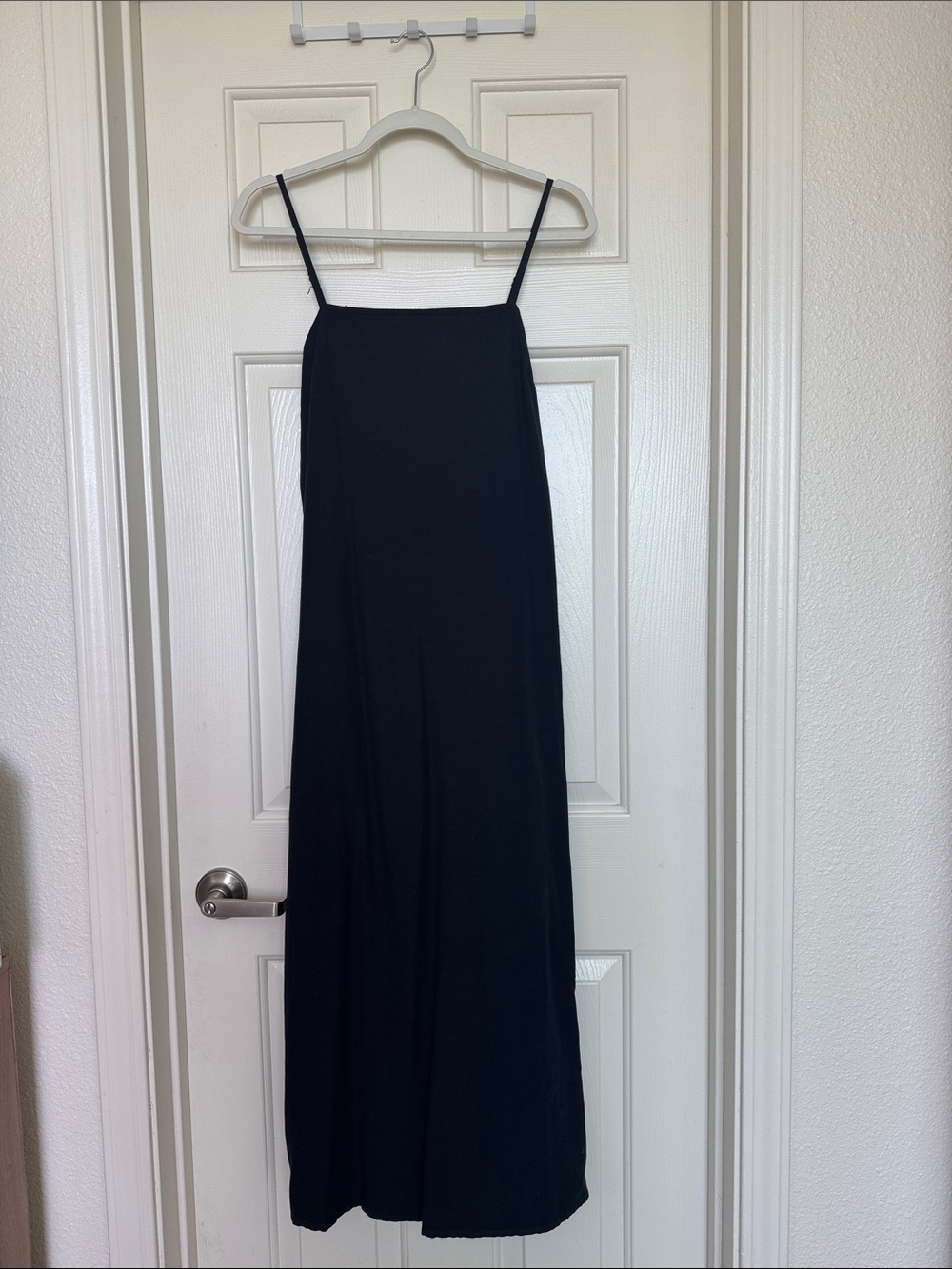 Black Spaghetti Strap Maxi Dress -